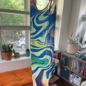 Dolls Kill Sky Forward It Swirl Maxi Dress